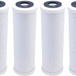 American Water Solutions Set of 4 Compatible for Water Filter GE GXWH04F, GXWH20F, GXWH20S & GXRM10 Multi-Pack, Carbon Block Replacement Cartridge