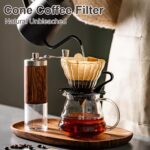 SyncFilter 200-Count #2 Cone Coffee Filters - Premium Unbleached Disposable Paper Filters. Compatible with V60, Chemex (3-Cup), & Most 2-6 Cup Drip or Pour-Over Brewers. - Image 6