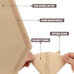 SyncFilter 200-Count #2 Cone Coffee Filters - Premium Unbleached Disposable Paper Filters. Compatible with V60, Chemex (3-Cup), & Most 2-6 Cup Drip or Pour-Over Brewers. - Image 3