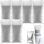 TOGGATH 6-Pack Refillable Water Filters Refills Compatible with Brita Refillable Filter Shell, Fits Brita Water Filtration System, Pitchers & Dispensers, 2 Months Lifespan, 80% Less Plastic
